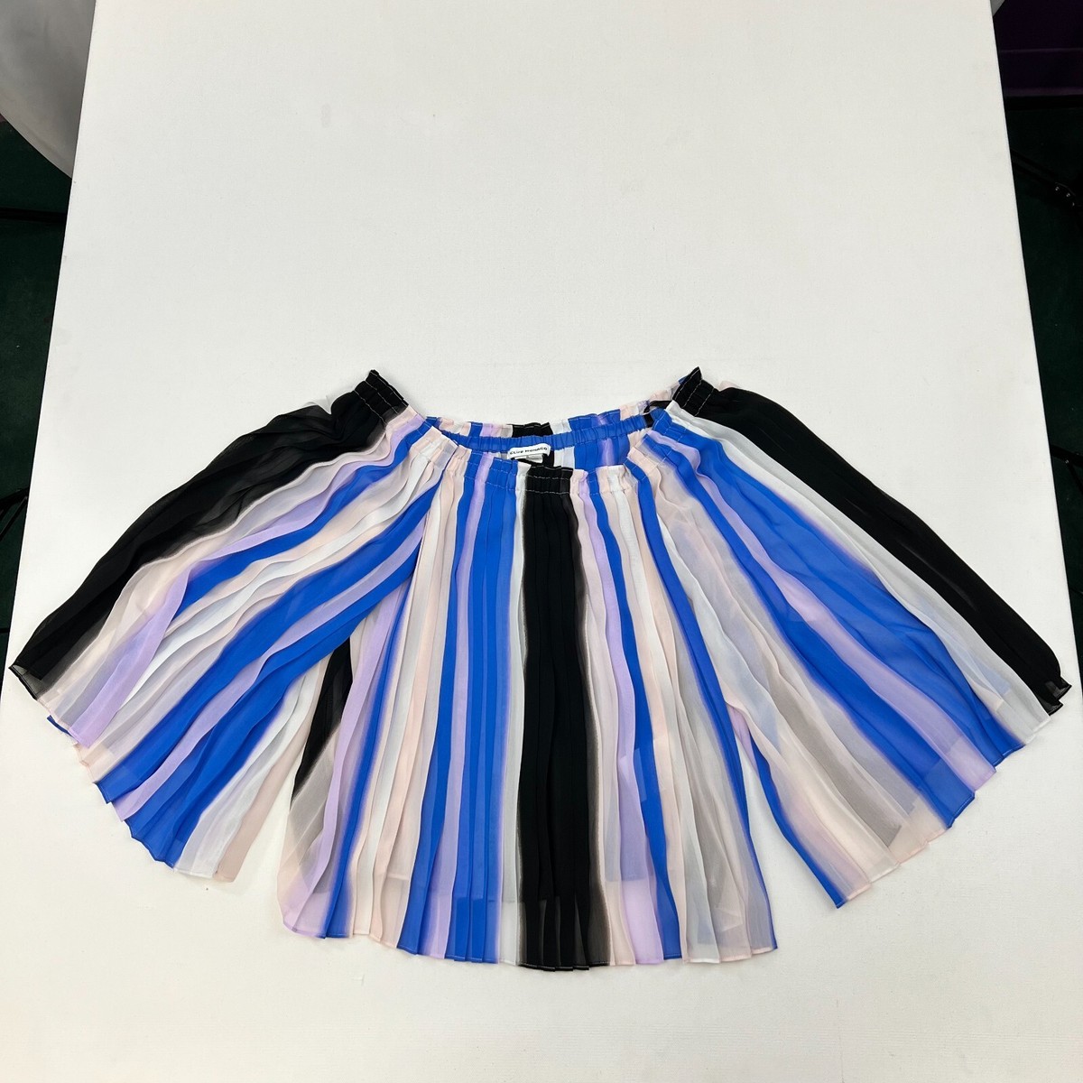 Club Monaco Womens Multicolor Striped Off The Shoulder Blouse Top