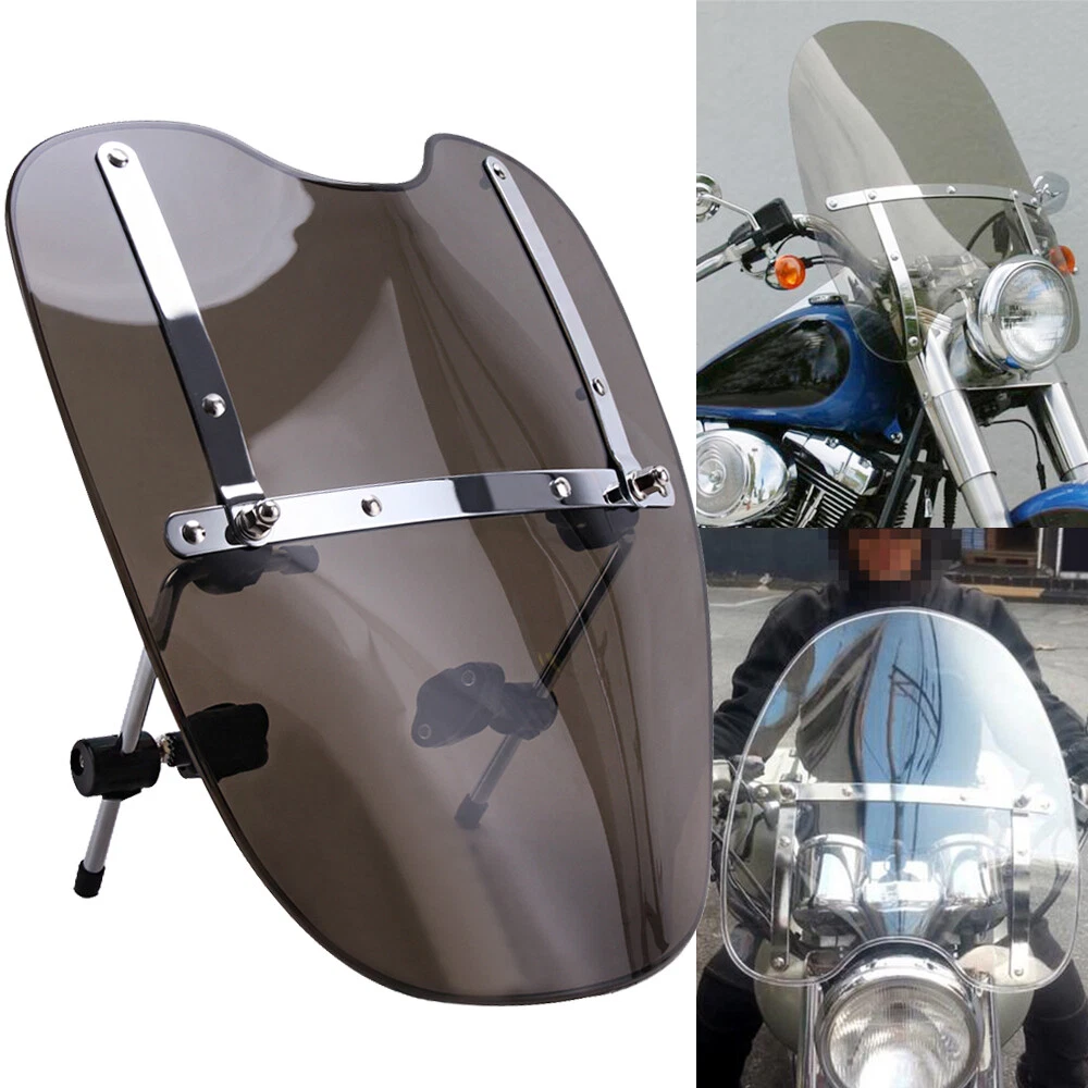 Motorcycle Windshield Windscreen for Harley Sportster 42 78 Dyna Softail Fatboy