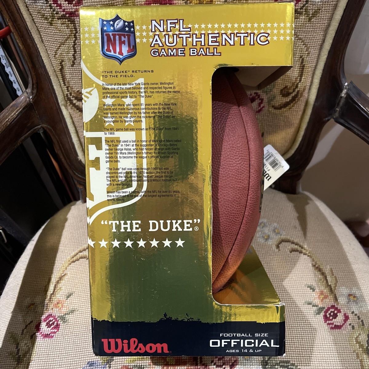 WILSON “THE DUKE” OFFICAL NFL GAME FOOTBALL AFC & NFC USA