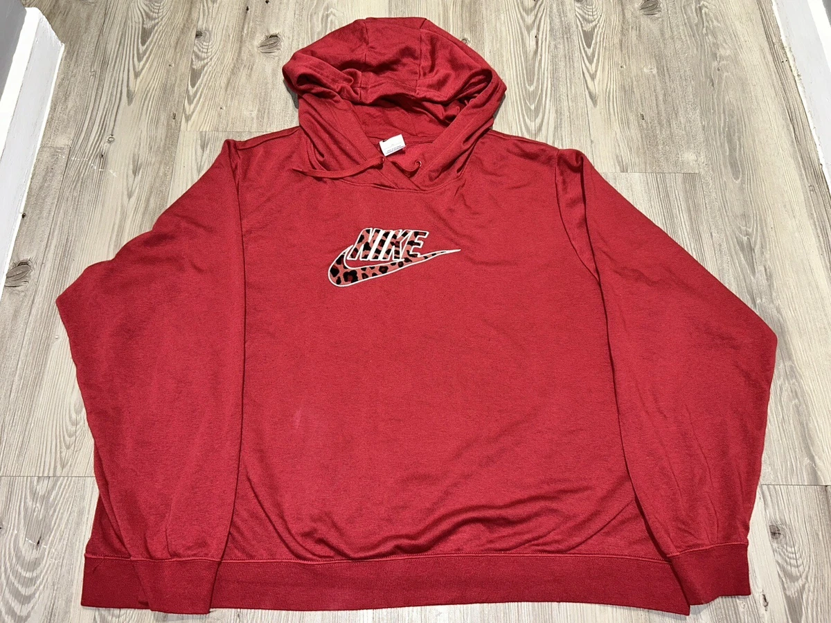 Red leopard nike best sale hoodie