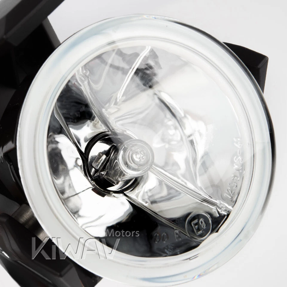 3" round fog light halogen H3 12V 55W ECE black shield xPAIR fits Harley bikes - Image 3 of 4