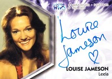 Louise Jameson Signed Auto Autograph Card Leela Doctor Who DWT-A3