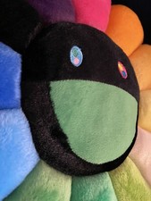 Takashi Murakami Rainbow Plush Cushion New Us Seller    Multicolor 16x16