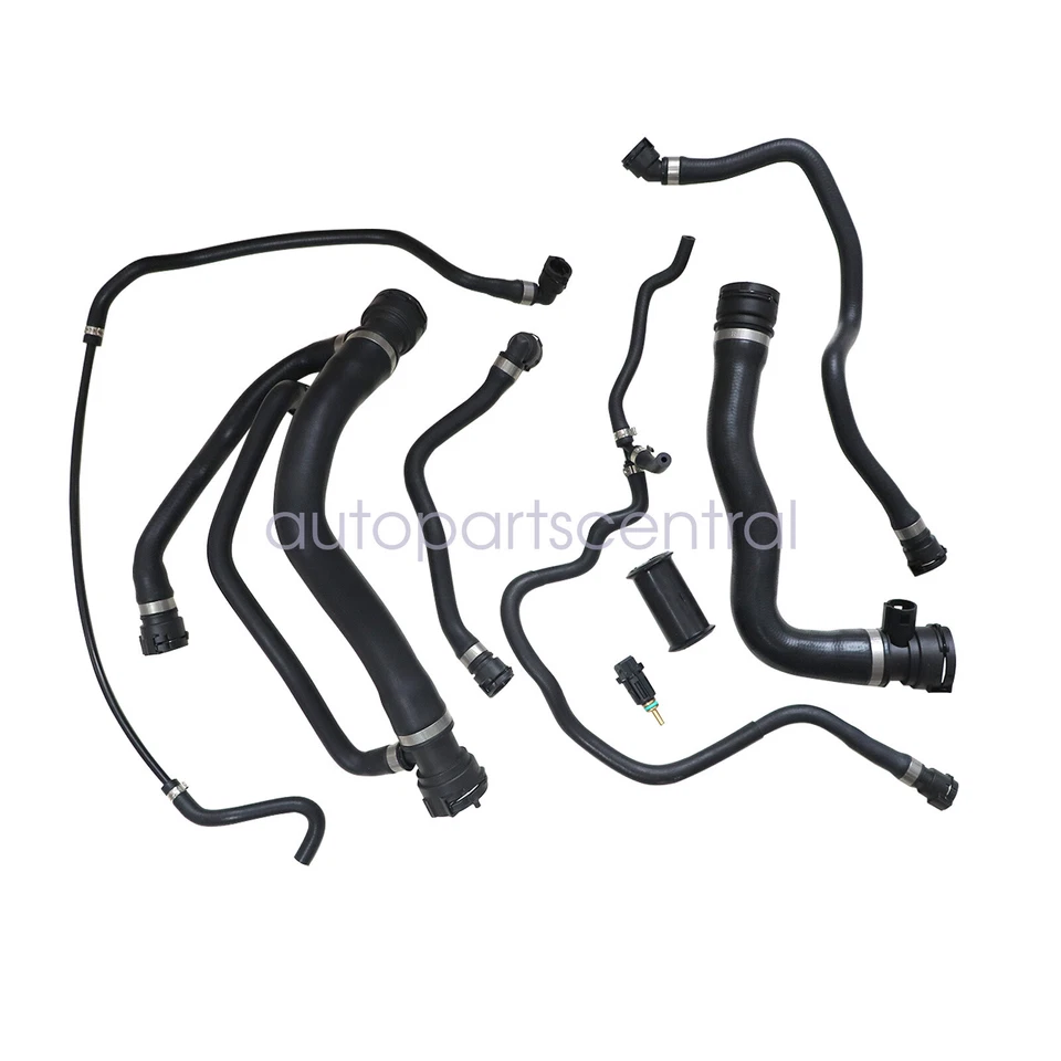 Kit de 8 mangueras de agua para radiador + interruptor para BMW 750i 750Li 2007 Foto 3 de 4
