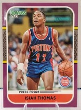 2022-23 Panini Donruss, Retro Series Purple Press Proof, Isiah Thomas #8