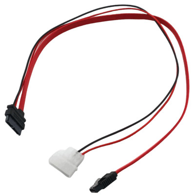 13pin SATA Data Power Cable Slim DVD CD Burner Drive to Desktop PC Internal Wire