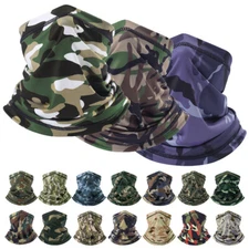 Neck Gaiter Half Face Mask Scarf Bandana Tube Cover Balaclava Headband Headwrap