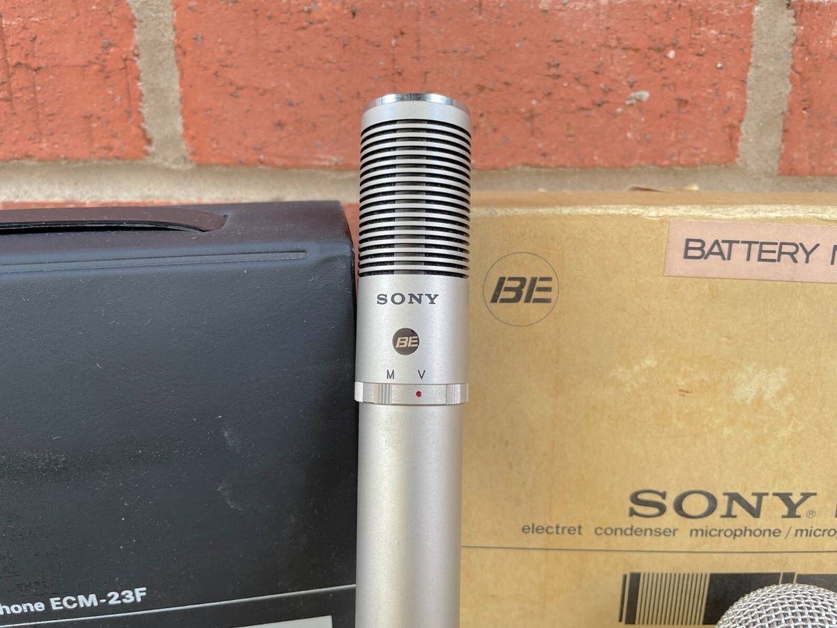 Sony ECM-23F Electret Condensor Mic Microphone Vintage Rare