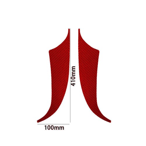 2Pcs Red Carbon Fiber Front Door Door Panel Cover Trim For KIA Cadenza 2014-2016 - Picture 7 of 16