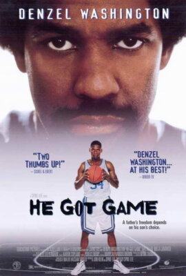 67532 He Got Game Denzel Washington Milla Jovovich Wall Decor Print Poster