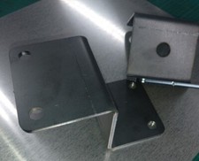  Z Shape Brace Bracket fixing Plates 5mmTHICK 100mm offset 100mm wide heavy duty