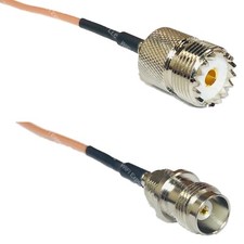 RG316 SO239 UHF Female to TNC FEMALE RF Cable Rapid-SHIP LOT