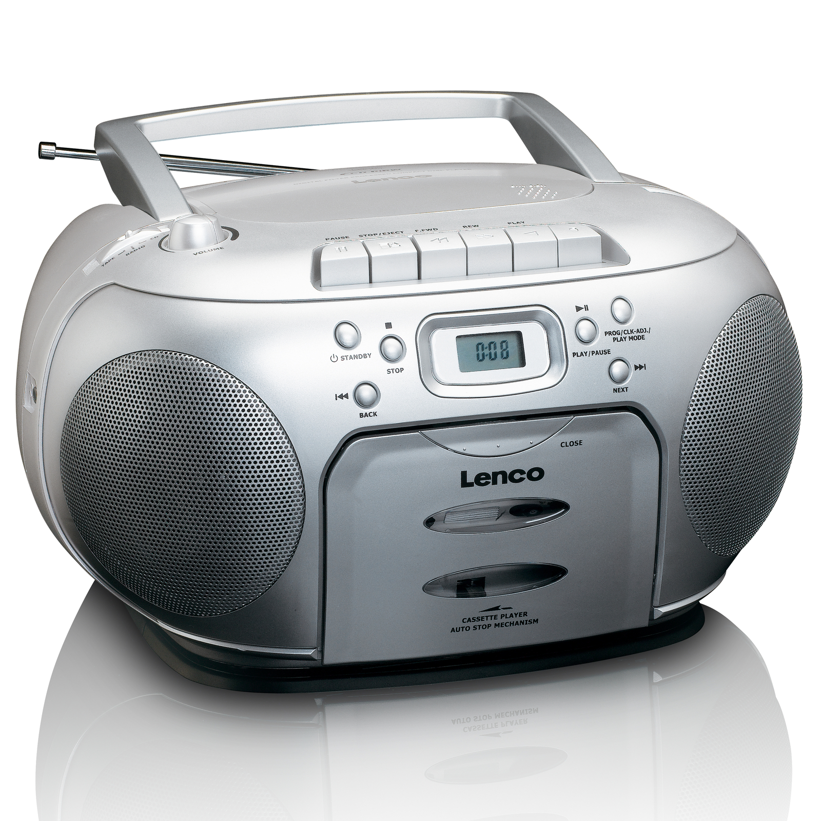 Thumbnail - Lenco Scd-420 - Tragbares Fm-radio Mit Cd-player Und Kassettendeck -