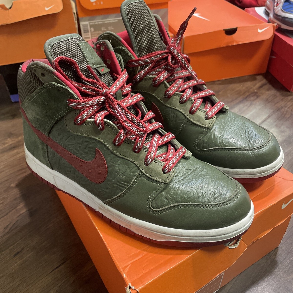 Size 9 - Nike Stussy x Dunk High World Tour | eBay