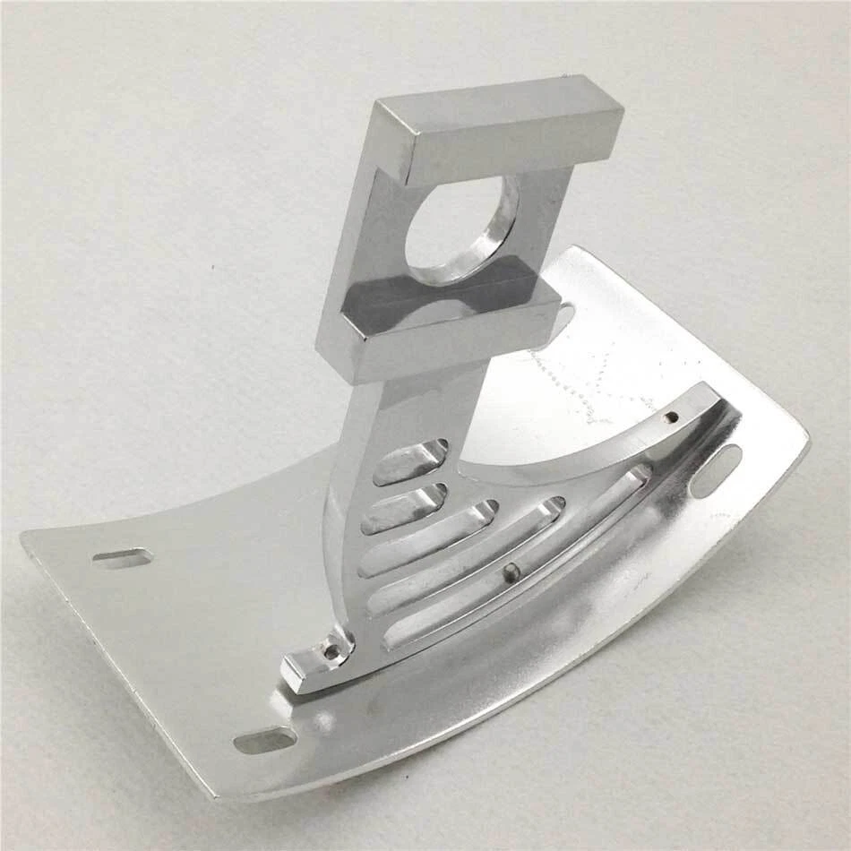 Soporte de etiqueta de matrícula lateral curvado plateado para Suzuki TL 1000R 1998-2003 2002 Foto 2 de 4