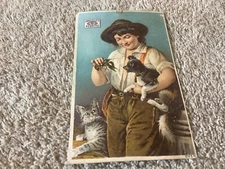VINTAGE JAMES PYLE'S PEARLINE WASHING COMPOUND "IN ARMY” TRADE CARD            A