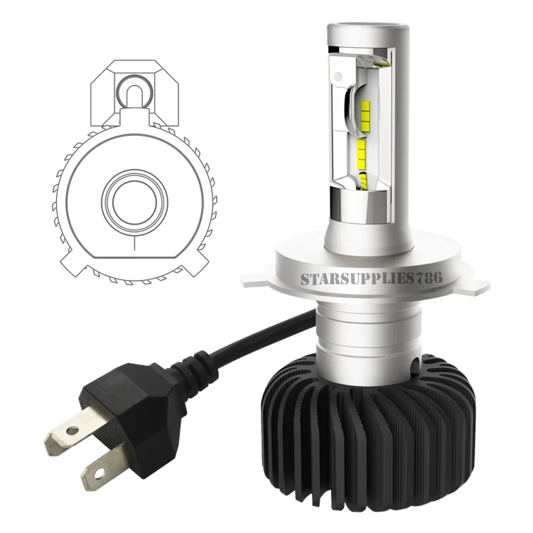 NEW H4 BI XENON LED KIT ULTRA POWERFUL 35W XENON WHITE 6000K SEOUL CSP LED KIT - Image 3 of 3