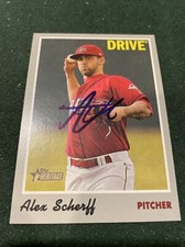 Alex Scherff Signed 2019 Topps Heritage Minors #45 Minnesota Twins Signed Auto
