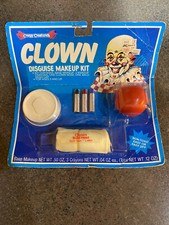 Halloween Makeup Paint Kit Clown Face Bald Head Costume Disguise Vintage 1988 