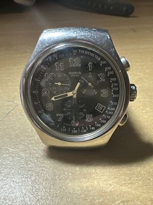 Swatch Irony V8 Chronograph Quartz Mens 47mm Swiss Made AG2006
