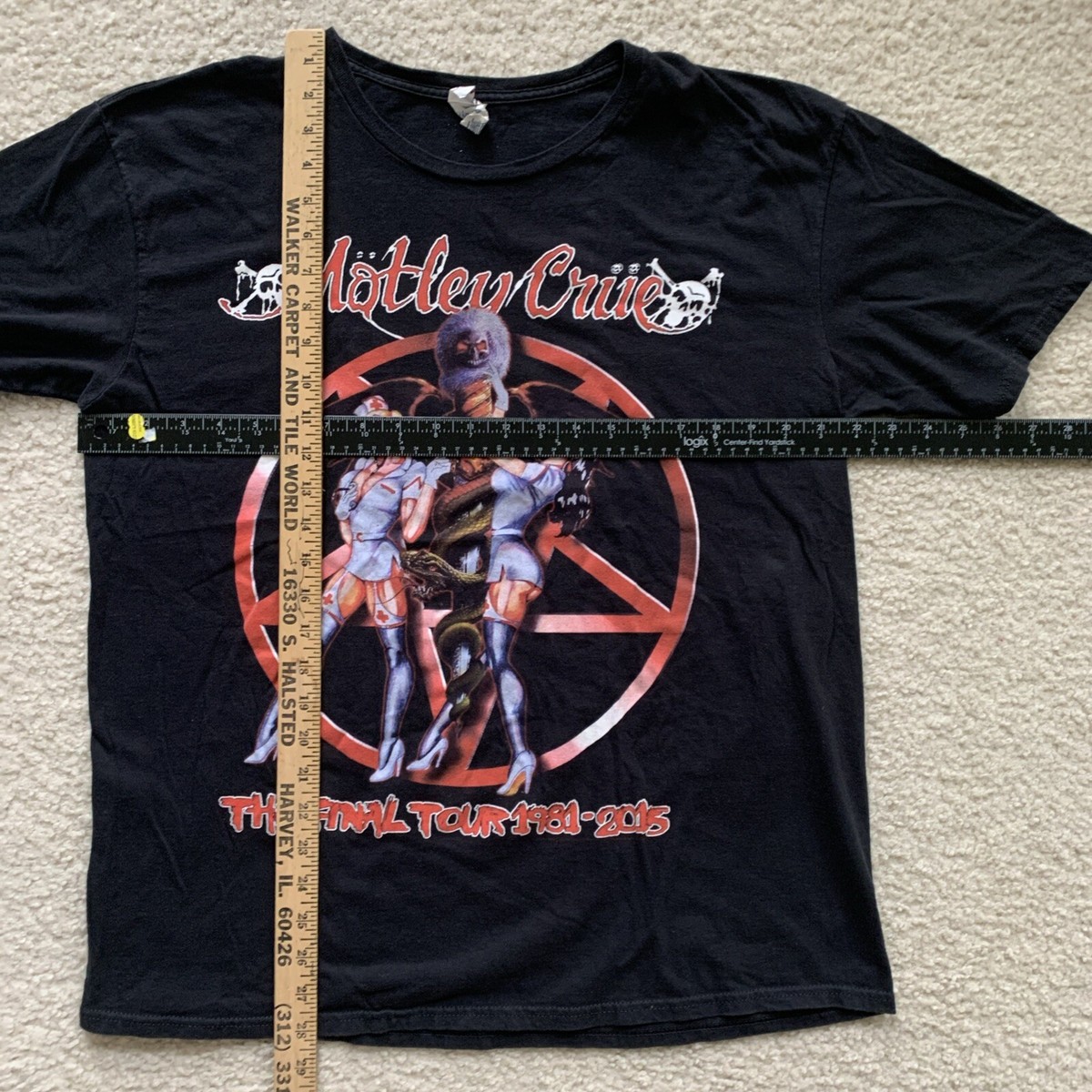 Motley Crue The Final Tour 1981-2015 Shirt Dr. Feelgood Nurses