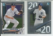 Spencer Torkelson - 2021 Bowman Chrome(1) & 20 in 20(1) - Top Prospect - Tigers