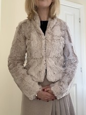 Fluffy Faux Fur Coat - Orsay - Size S