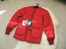 Alpha Industries ALS/92 M65 Coat / Jacket Liner , Red , Small , NOS .