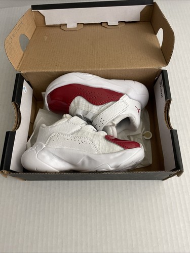 Nike Air Jordan 11 CMFT Low (TD) Toddlers Size 5C White Red