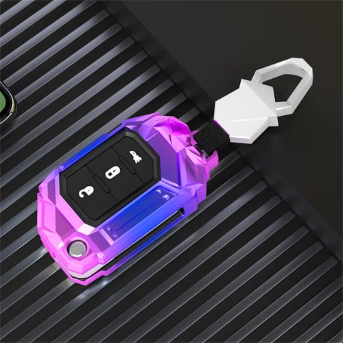For Jeep Wrangler JL Gladiator JT JLU 3 Button Zinc Alloy Car Key Fob Case Cover - Bild 18 von 18