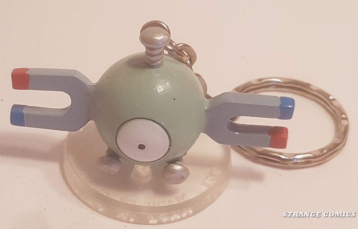 Llavero De Pokemon Magnemite (Magnetilo) - Original De TAKARA TOMY, Figura De PVC