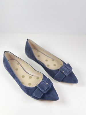 Boden Women Ballet Flats Blue Slip On Suede Pointed Bow Sandals Casual 41 US 7.5 | eBay Boden Women Ballet Flats Blue Slip On Suede Pointed Bow Sandals Casual 41 US 7.5 | eBay