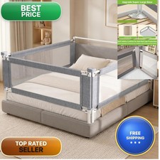 Novalithic 3-Piece Queen Size Bed Rail For - Bed Rail Guard Kids Safety