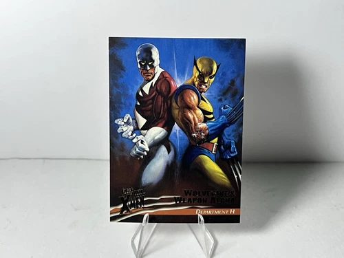 1996 X-Men Marvel Fleer Wolverine Weapon Alpha #18 Vtg Gold Foil Base