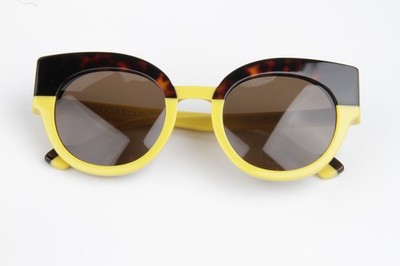 500$ FACE A FACE EAMES 2 Yellow & Brown Cat eye Women Sunglasses K43-1 glasses