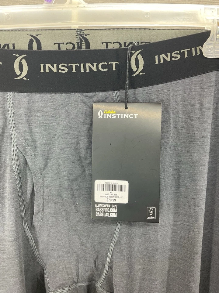 Cabela's Men's Instinct Backcountry Merino Wool Hunting Baselayer Sz XL - Image 2 of 3