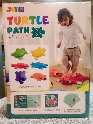 JOYIN Turtle Balance Stepping Stones 6 PCS Kids Jumping Stones Multi Colored
