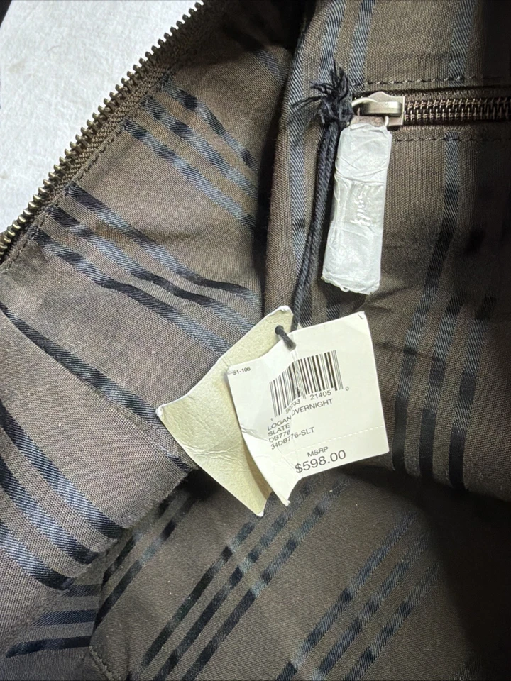 Frye Logan Overnight Bag – Authentic Brown Leather Travel Tote New MSRP $598 - Image 2 of 4