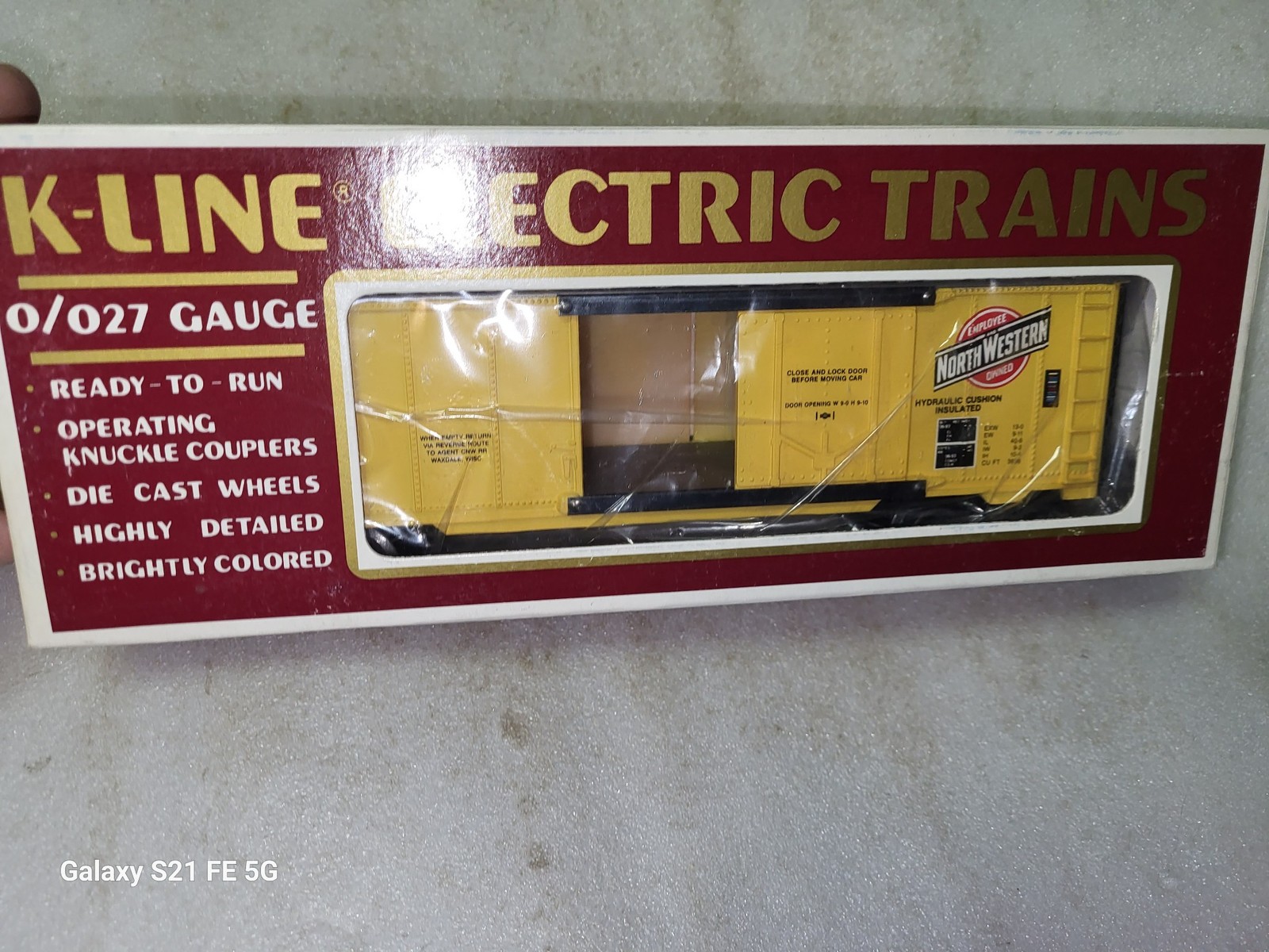 K Line Chicago & North Western Classic Reefer Car 0/027 Scale #K-7510