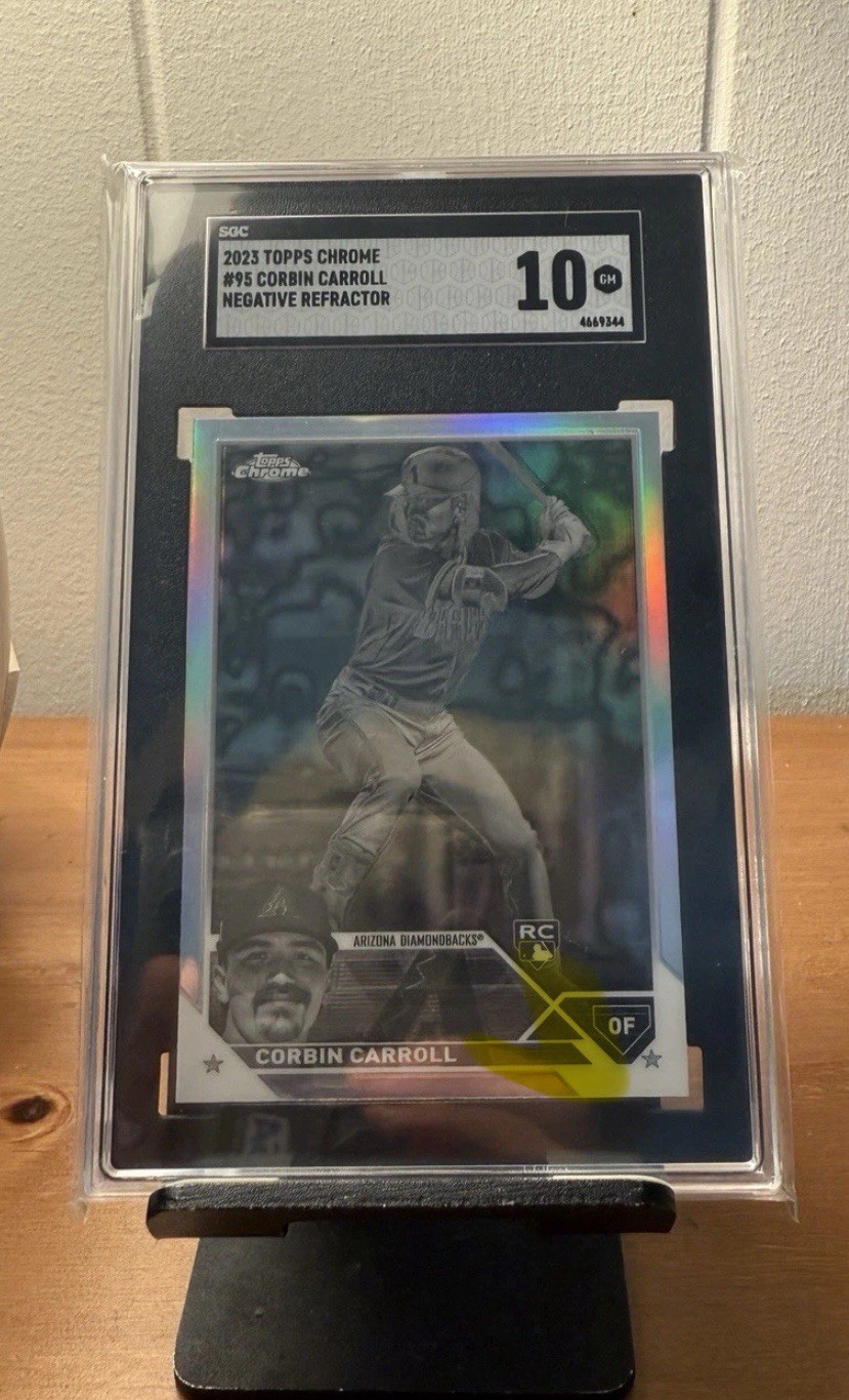 2023 Topps Chrome - Corbin Carroll #95 Negative Refractor (RC)