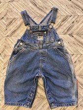 VTG Ralph Lauren Polo Jeans Co Baby Bib Denim Overalls 3-6 Months Adjustable Y2K
