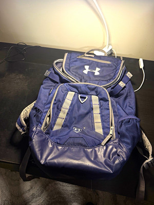 Under Armour Storm Hiking Backpack Blue/Gray Water Resistant Fits 15'' Laptop