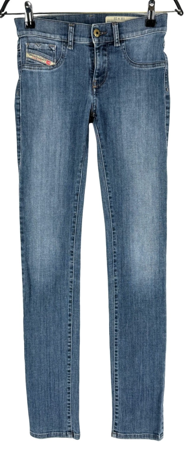 Diesel Women Livier 0837X Stretch Super Slim Jeans Size W23 L32