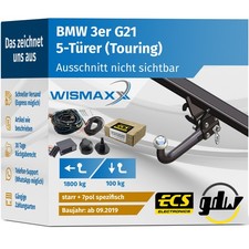 ANH�NGERKUPPLUNG f�r BMW 3er G21 ab 19 starr GDW +7pol E-Satz ECS