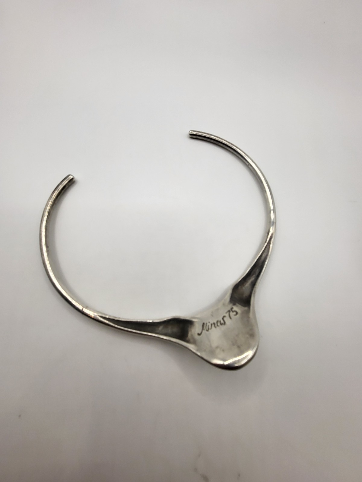 MINAS SPIRIDIS Solid Sterling Modernist Neck Ring… - image 6