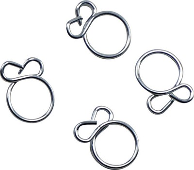 All Balls Flat Wire Clamp Refill Kit 7.6mm Silver 4-Pack