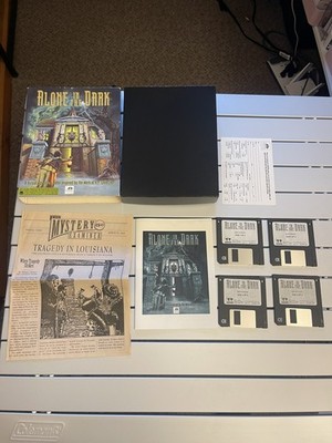 Alone In The Dark PC Computer Big Box Complete In Box CIB IBM 3.5 Good Condition