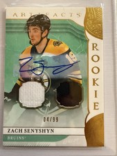 2019-20 Artifacts Zach Senyshyn Material Relics /99 Rookie Auto RC