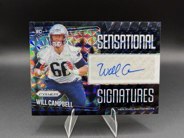 2025 FOTL Panini Prizm Will Campbell Rookie Auto - Black Finite 1/1 🔥💎