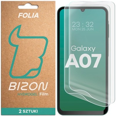 2x Hydrogel Schutzfolie für Galaxy A07 4G/5G Bizon Displayschutzfolie Folie Film